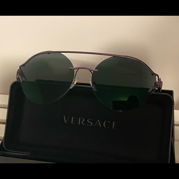 Mens Black/Violet Versace Sunglasses